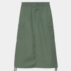 Kleider & Röcke>Carhartt WIP W' Cargo Skirt Long Duck Green