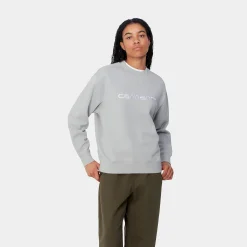 Sweats>Carhartt WIP W' Carhartt Sweatshirt Basalt / White
