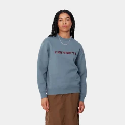 Sweats>Carhartt WIP W' Carhartt Sweatshirt Positano / Malbec