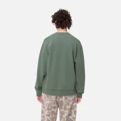 Sweats>Carhartt WIP W' Carhartt Sweatshirt Duck Green / Aura