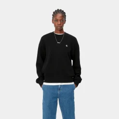 Sweats>Carhartt WIP W' Casey Sweatshirt Black / Silver