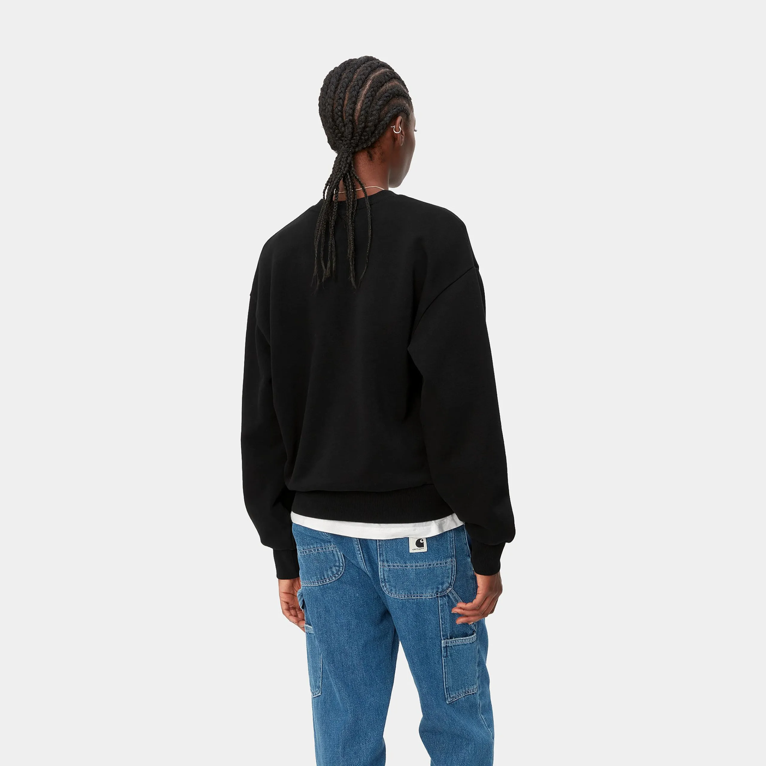 Sweats>Carhartt WIP W' Casey Sweatshirt Black / Silver