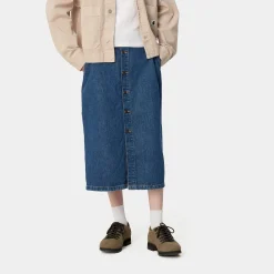 Kleider & Röcke|Denim>Carhartt WIP W' Colby Skirt Blue