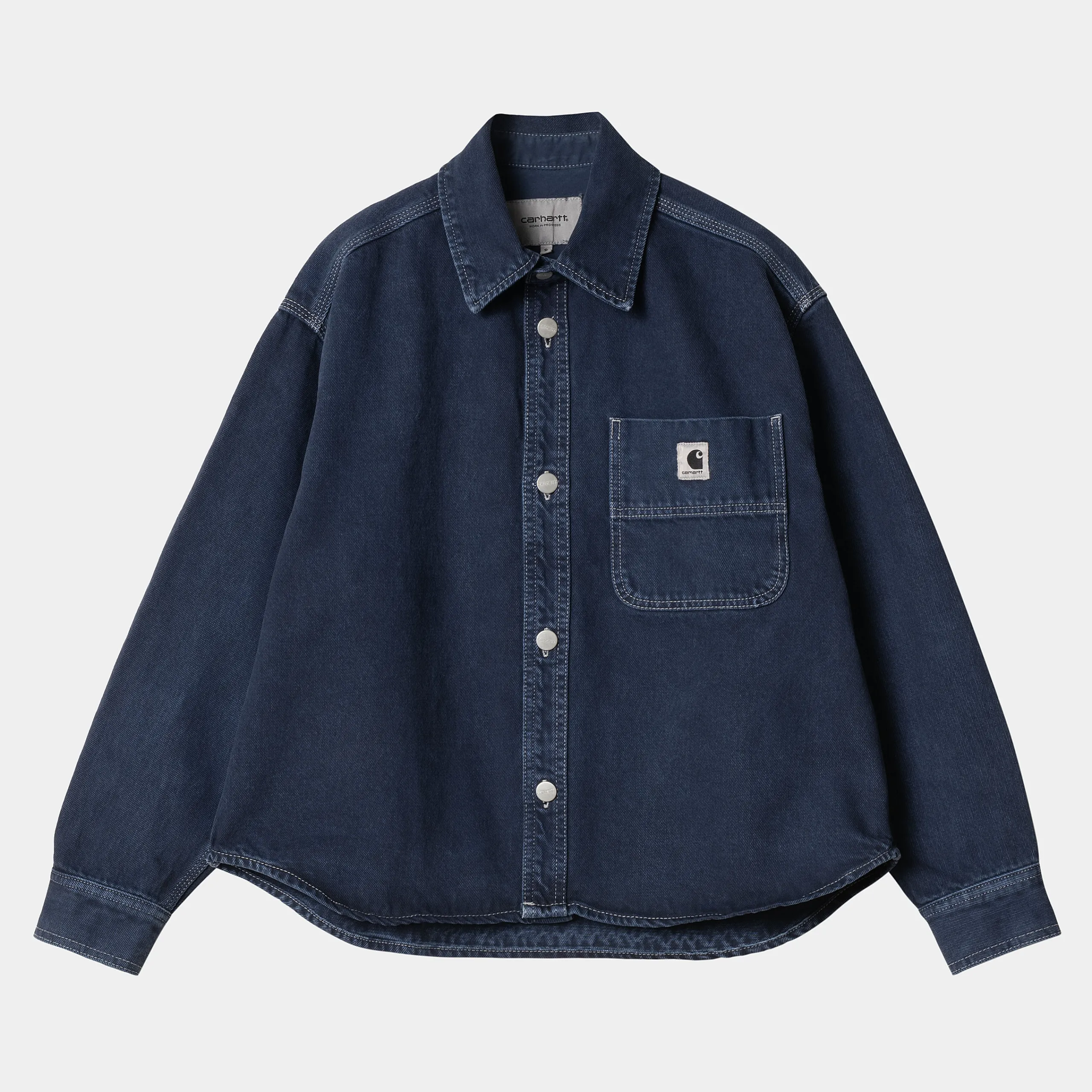 Jacken|Hemden>Carhartt WIP W' Georgia Shirt Jac Air Force Blue