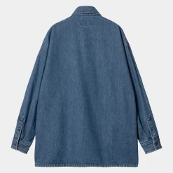 Jacken|Hemden>Carhartt WIP W' Glennon Shirt Jac Blue
