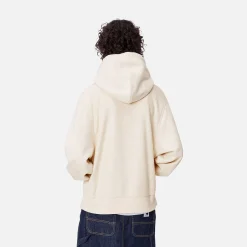 Sweats>Carhartt WIP W' Hooded American Script Sweatshirt Moonbeam