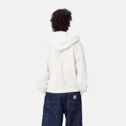 Sweats>Carhartt WIP W' Hooded Brown Ducks Sweat Jacket Wax