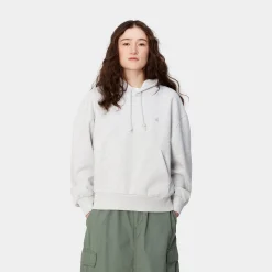 Sweats>Carhartt WIP W' Hooded Casey Sweatshirt Ash Heather / Silver