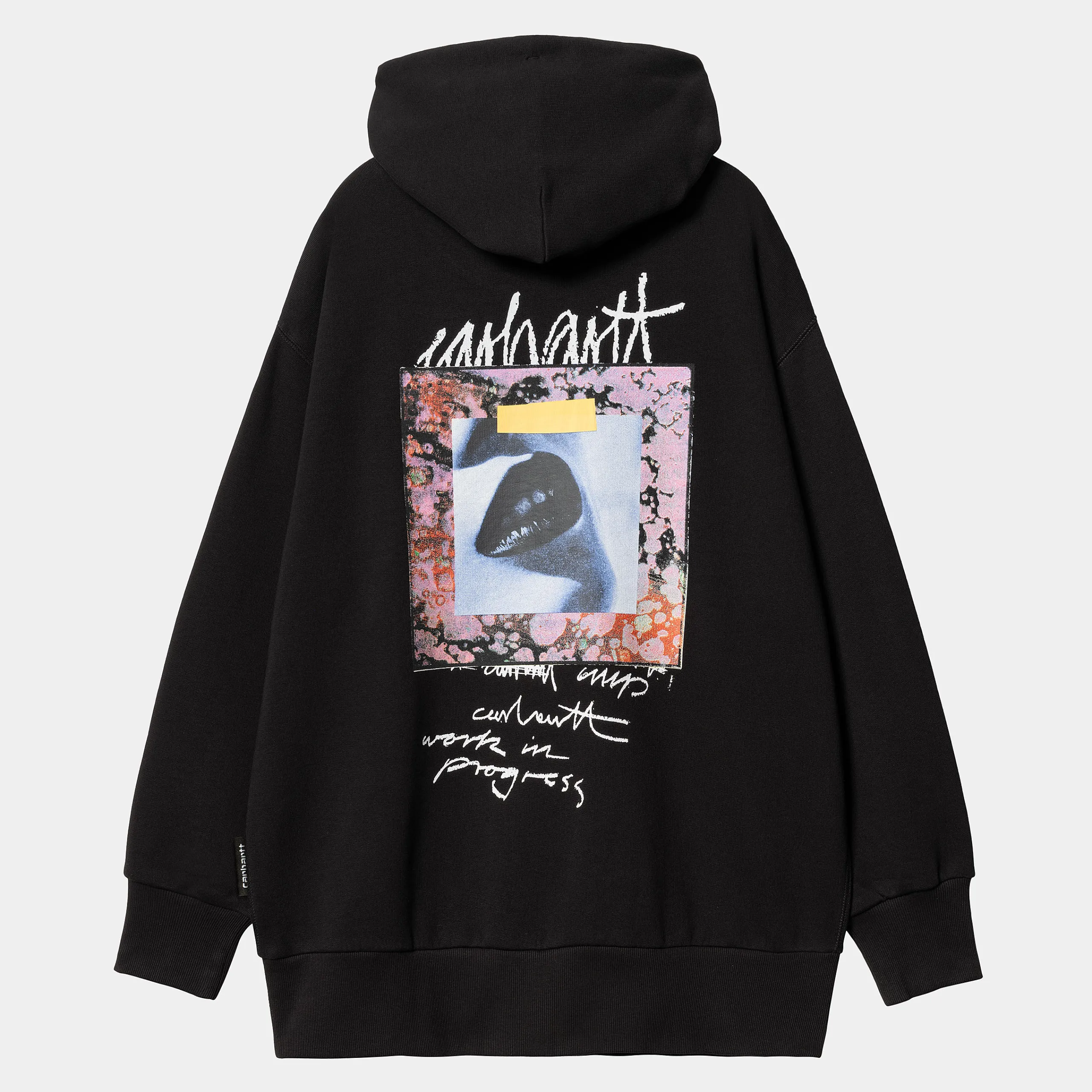 Sweats>Carhartt WIP W' Hooded Lips Sweat Black