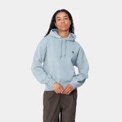 Sweats>Carhartt WIP W' Hooded Nelson Sweatshirt Dusty Ice
