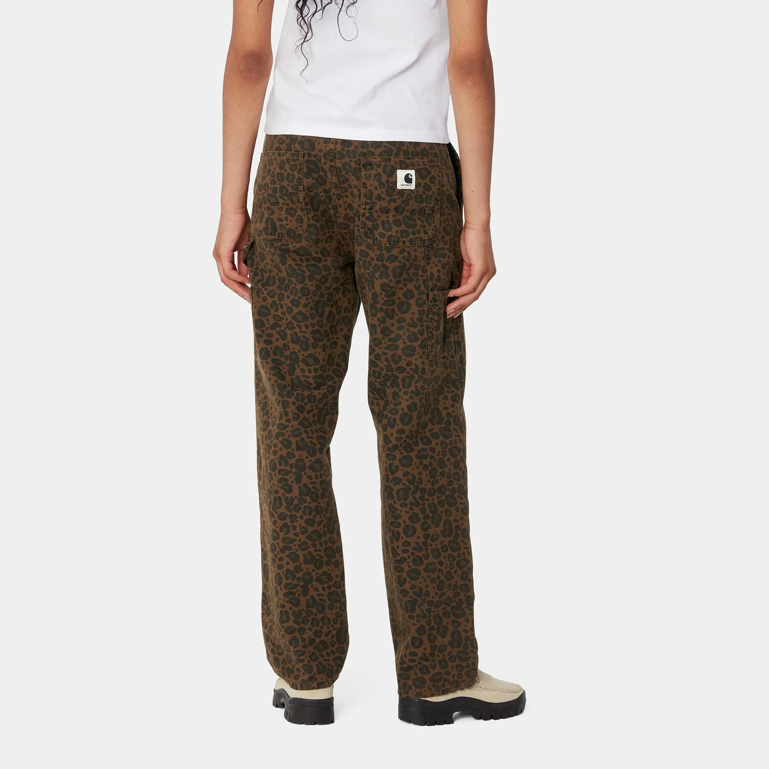 Hosen>Carhartt WIP W' Leo Pierce Pant Straight Camo Leo, Tamarind / Tamarind