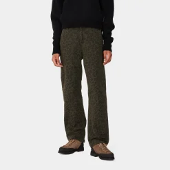 Hosen>Carhartt WIP W' Leo Pierce Pant Straight Camo Leo, Tamarind / Office Green