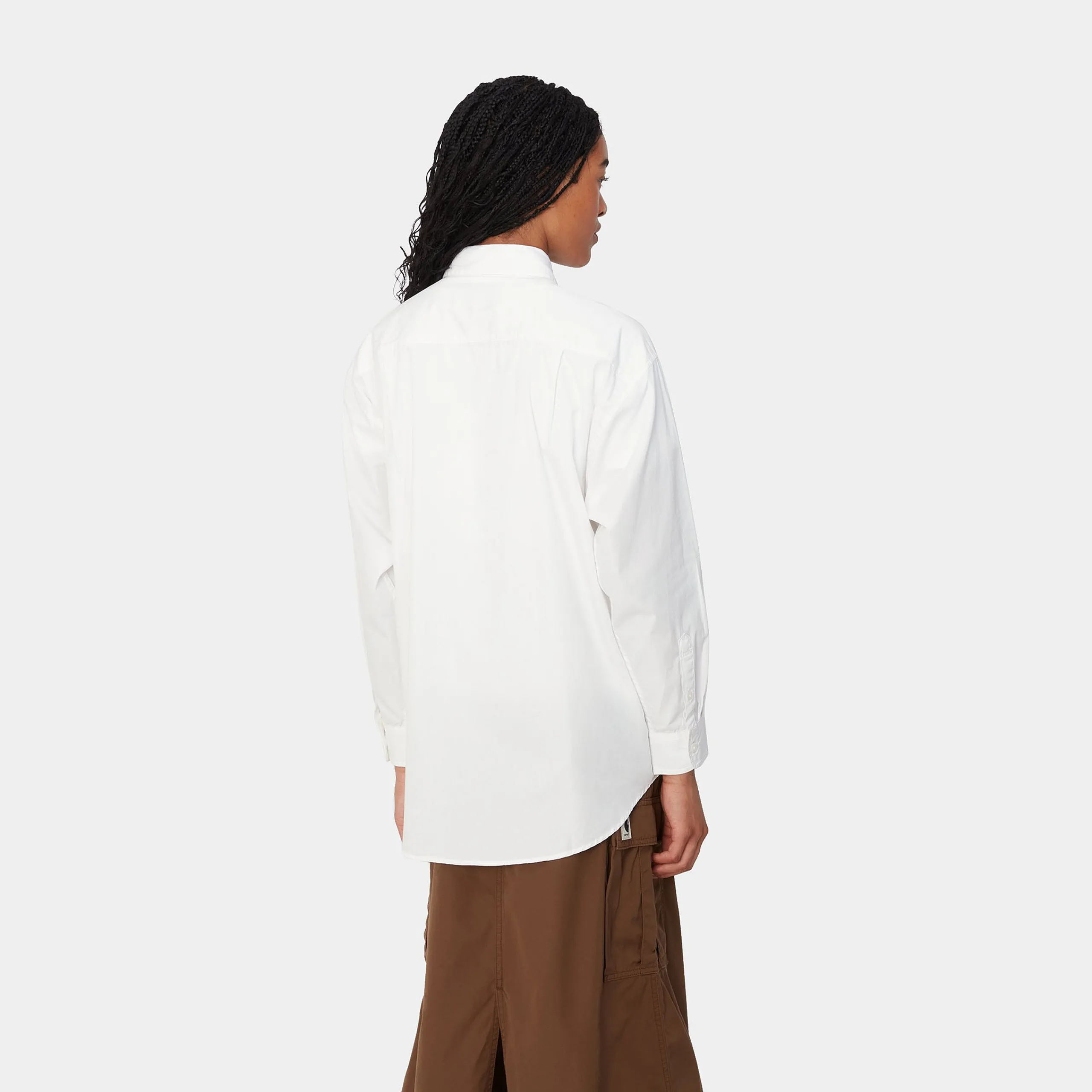 Hemden>Carhartt WIP W' L/S Ablaze Shirt White / Black