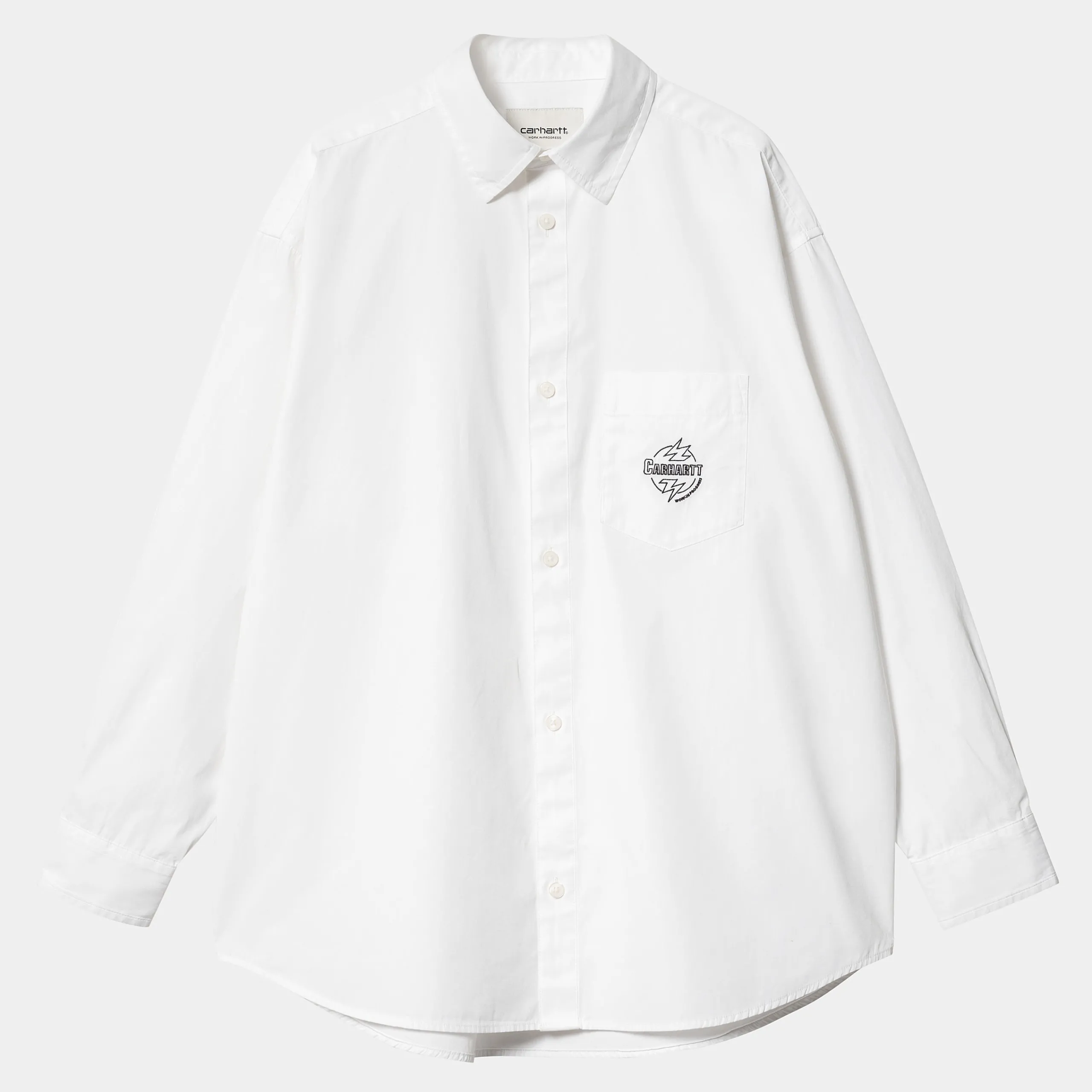 Hemden>Carhartt WIP W' L/S Ablaze Shirt White / Black