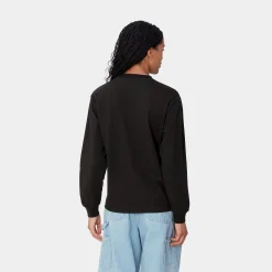 T-Shirts>Carhartt WIP W' L/S Body Of Work T-Shirt Black / White