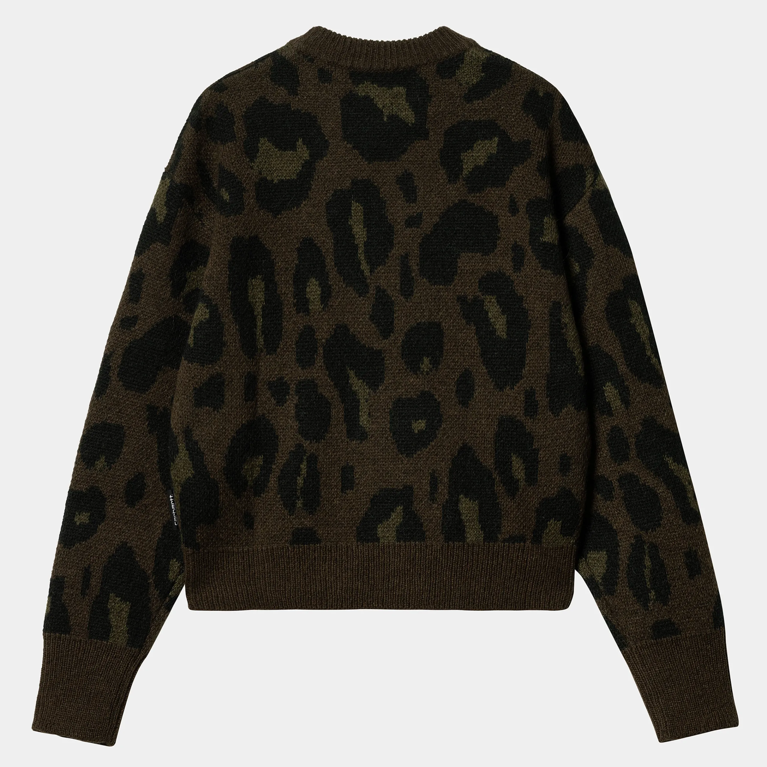 Strick>Carhartt WIP W' Merton Sweater Camo Leo Jacquard, Tamarind