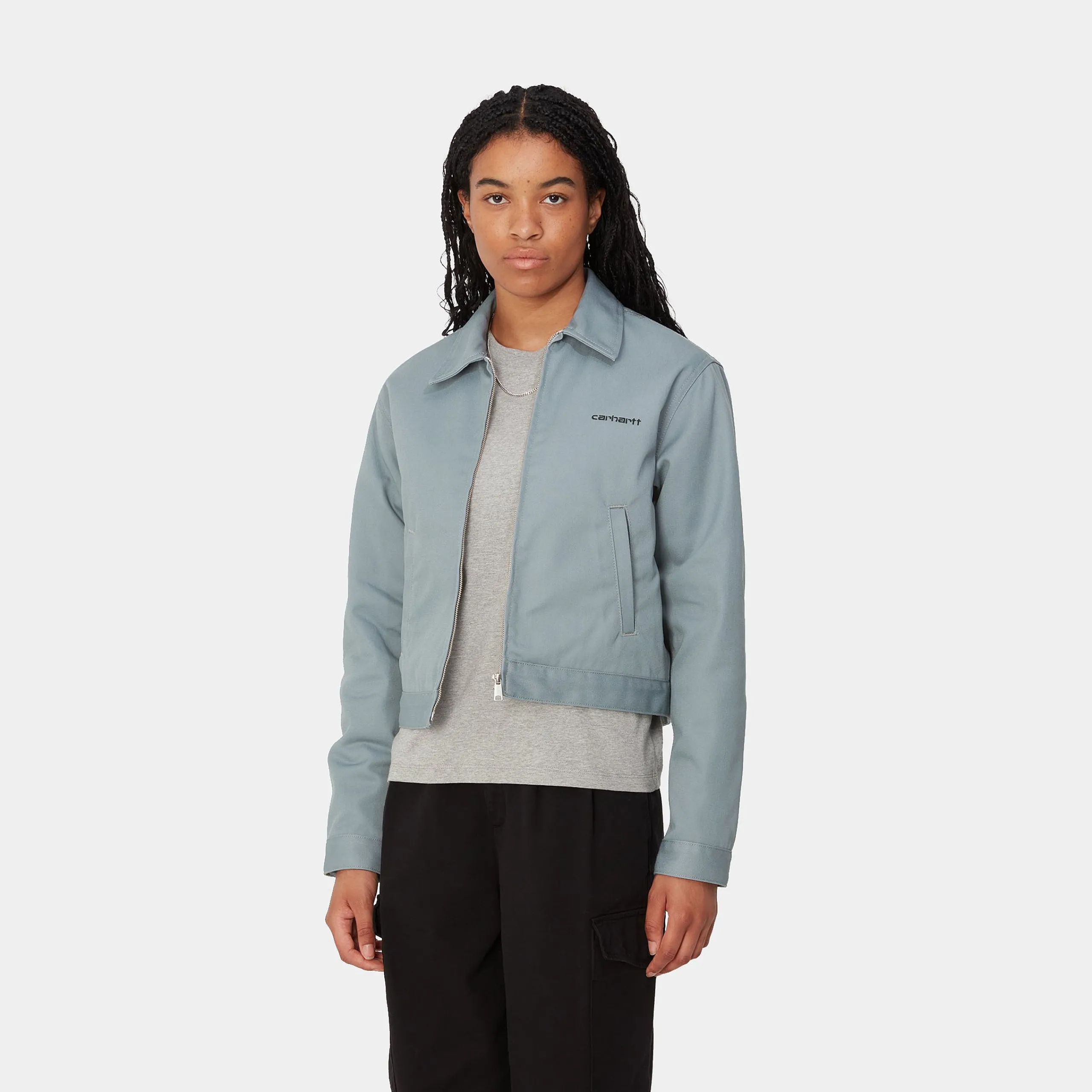 Jacken>Carhartt WIP W' Module Script Jacket Dove Grey / Black