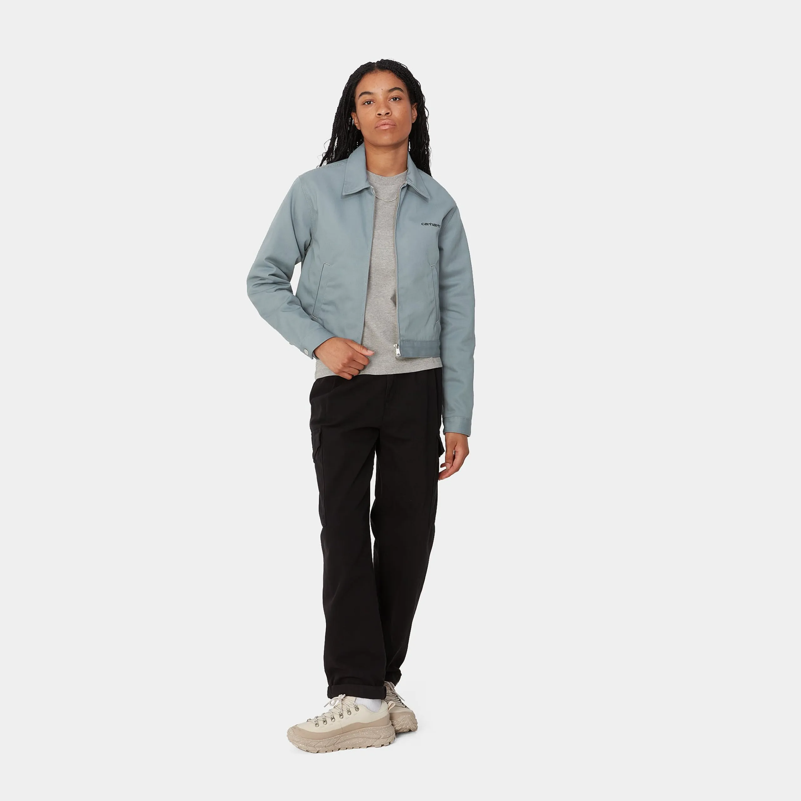 Jacken>Carhartt WIP W' Module Script Jacket Dove Grey / Black