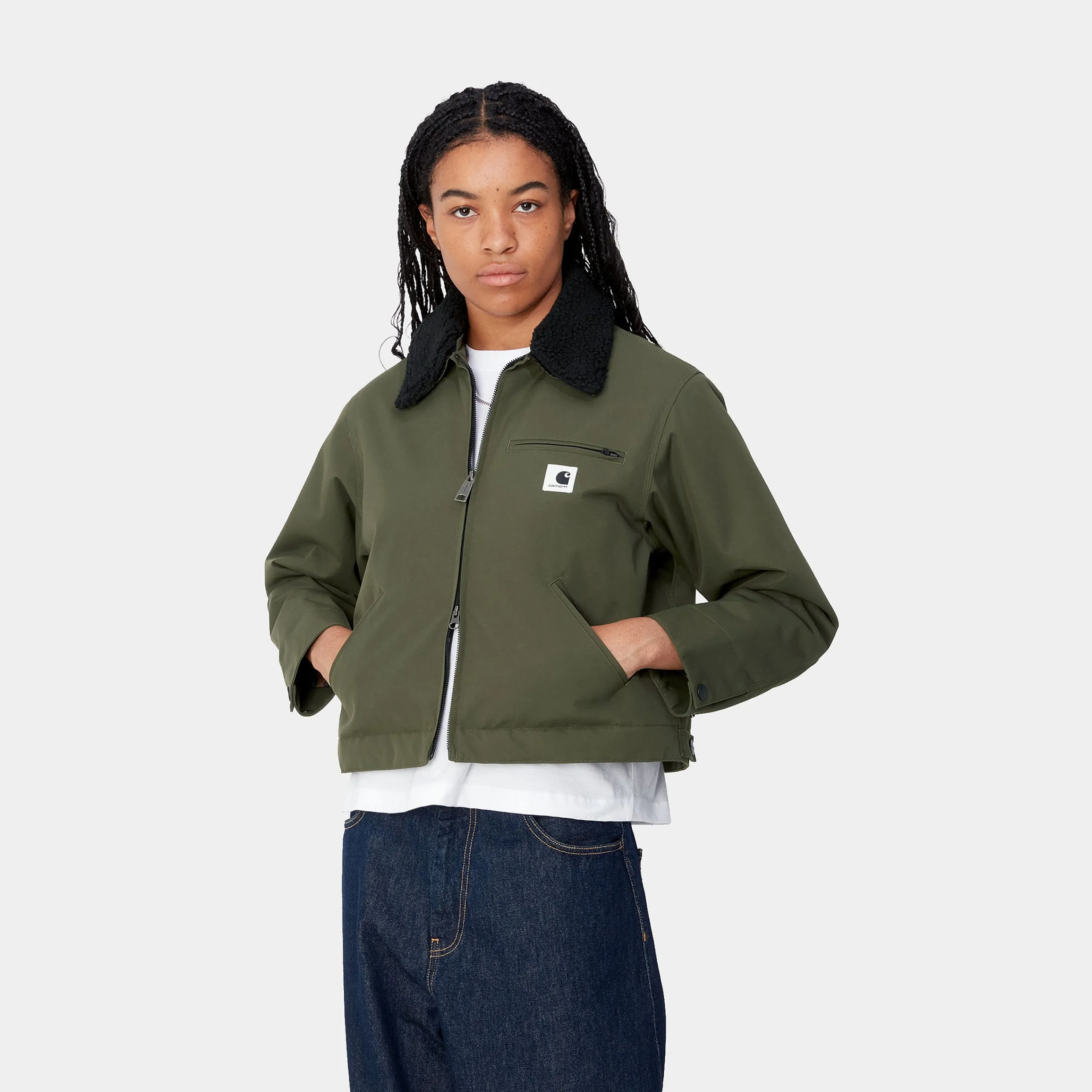 Jacken>Carhartt WIP W' Newkirk Jacket Office Green / Camo Leo, Tamarind