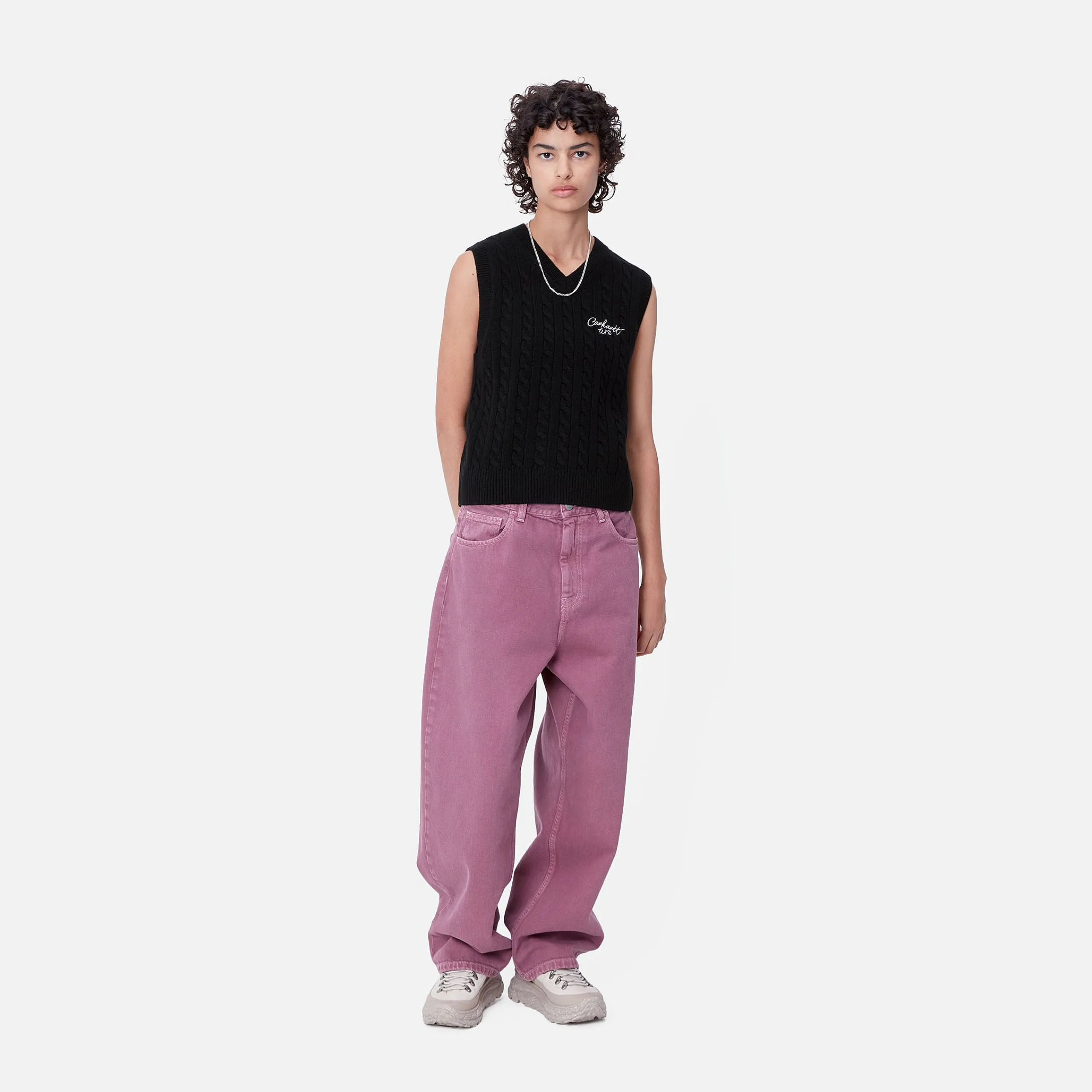 Strick>Carhartt WIP W' Signature Vest Sweater Black / Wax