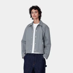Jacken|Hemden>Carhartt WIP W' Simple Shirt Jac Dove Grey