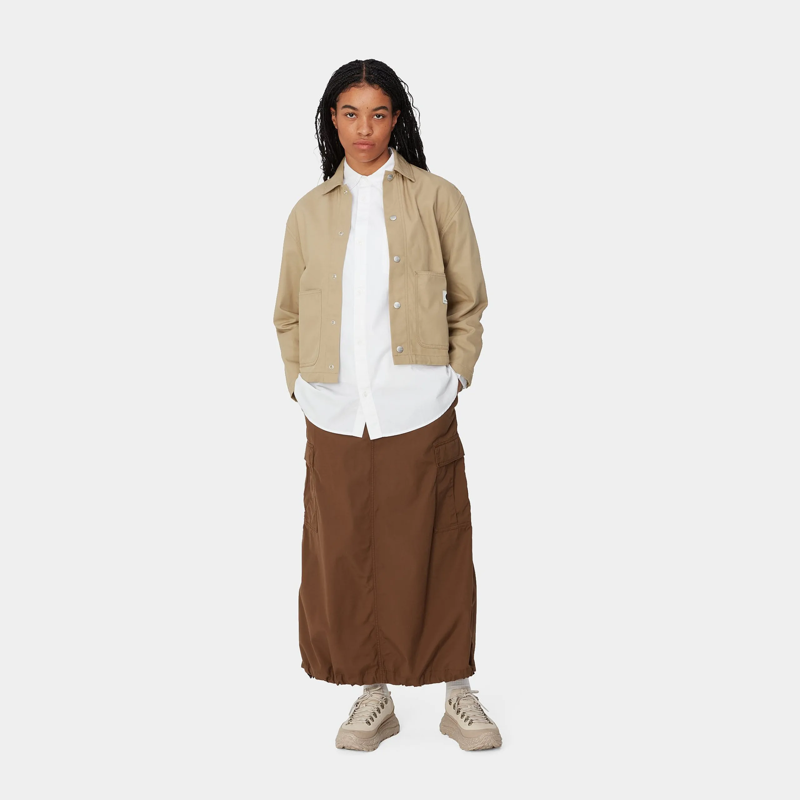 Jacken|Hemden>Carhartt WIP W' Simple Shirt Jac Leather