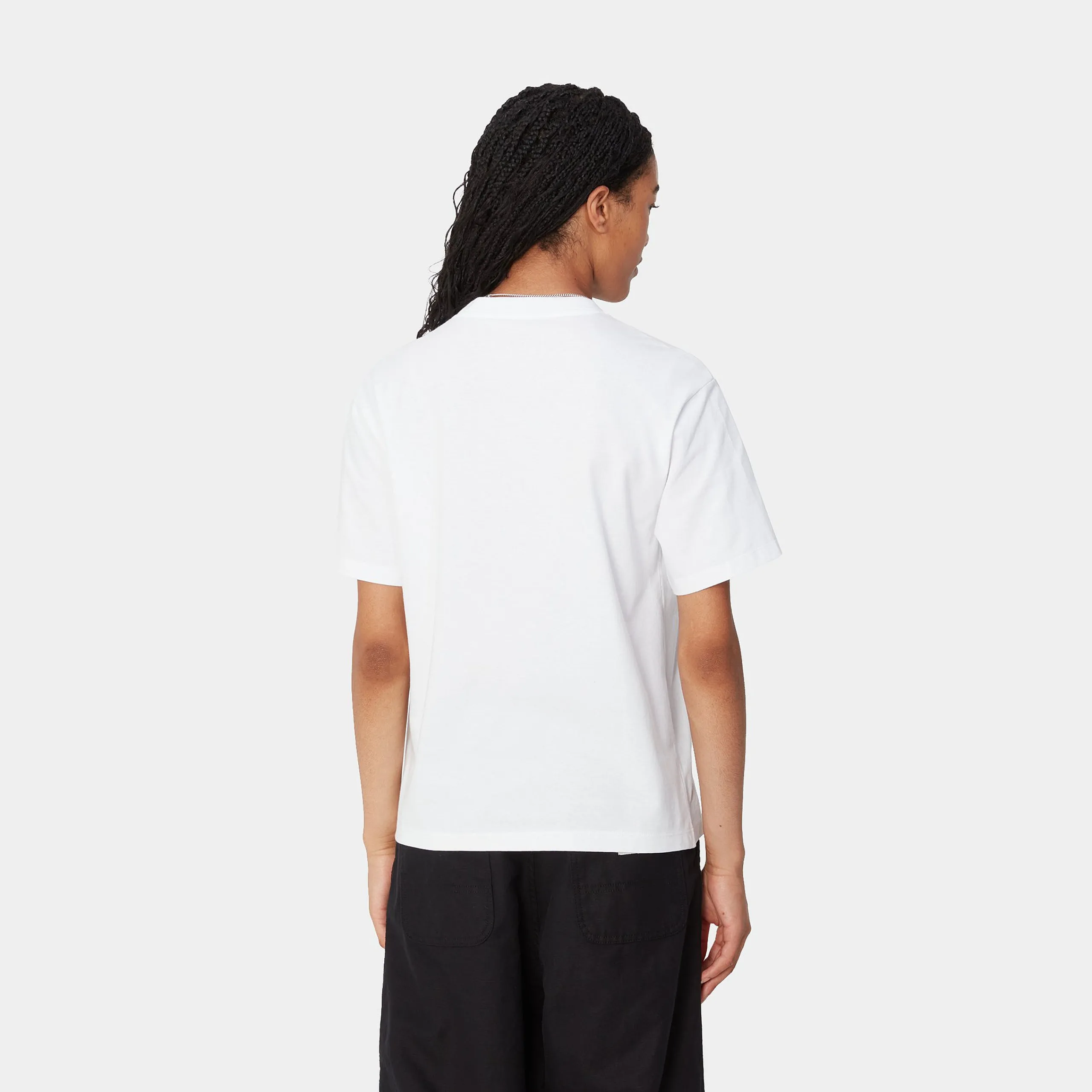 T-Shirts>Carhartt WIP W' S/S Ablaze T-Shirt White / Black