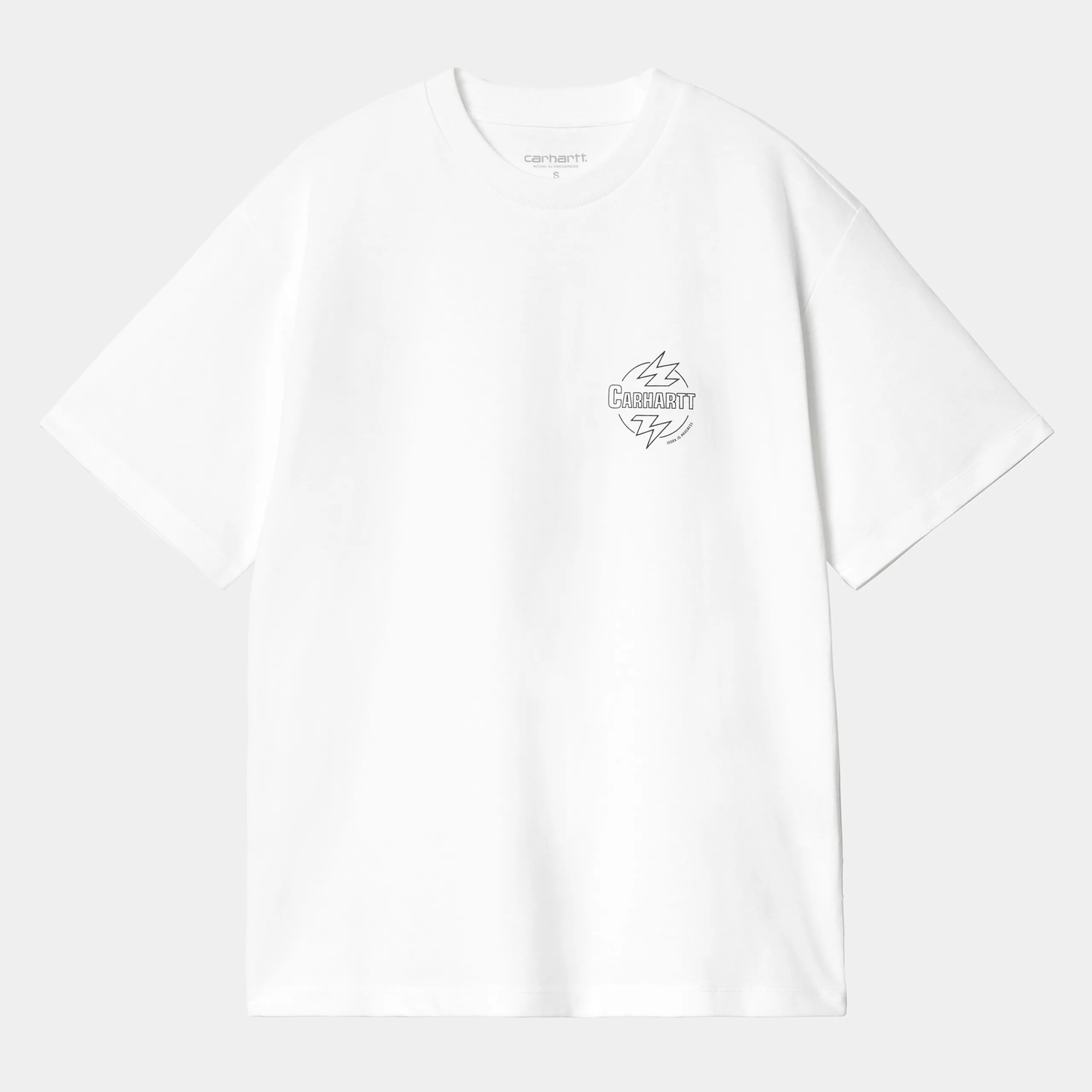 T-Shirts>Carhartt WIP W' S/S Ablaze T-Shirt White / Black