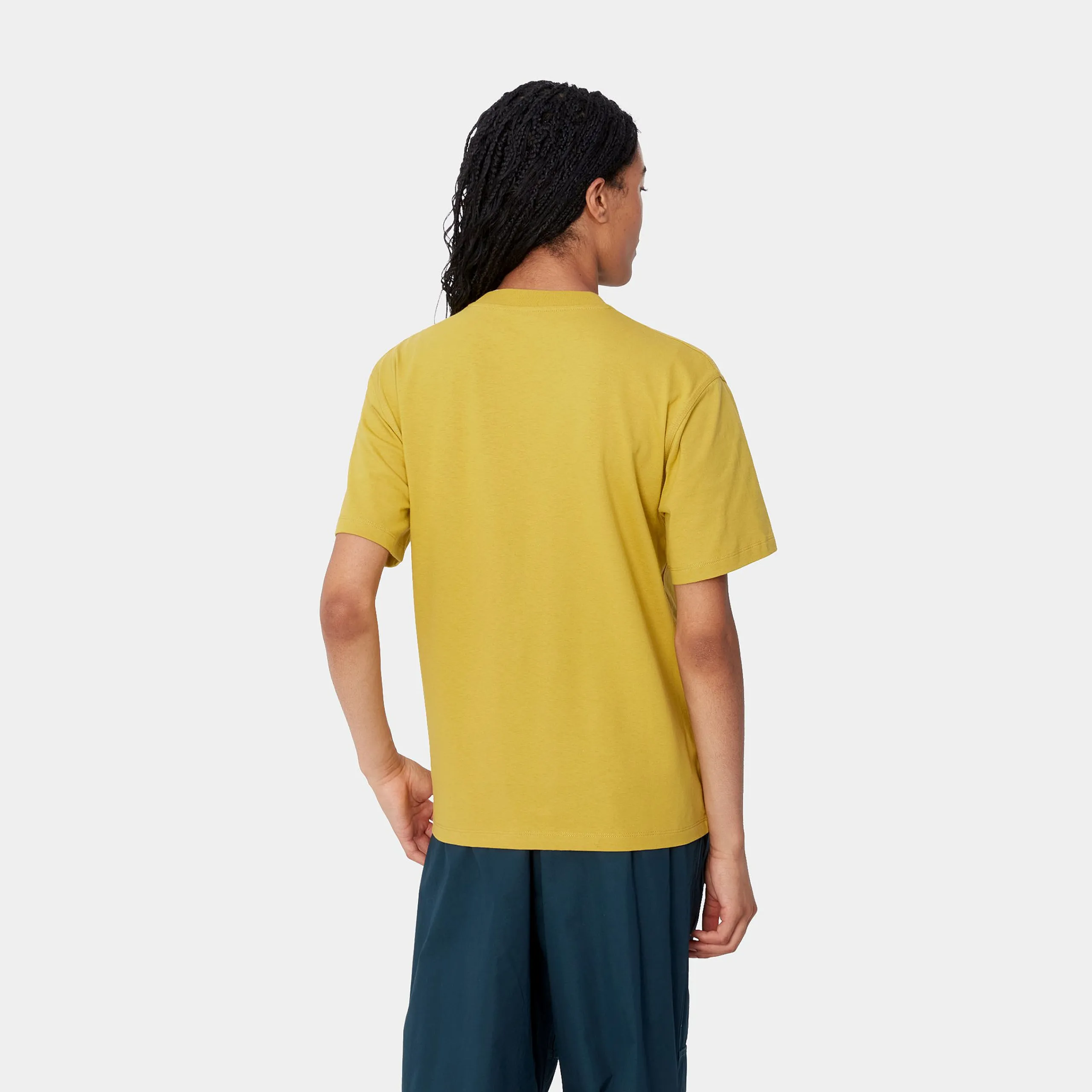 T-Shirts>Carhartt WIP W' S/S American Script T-Shirt Golden Olive