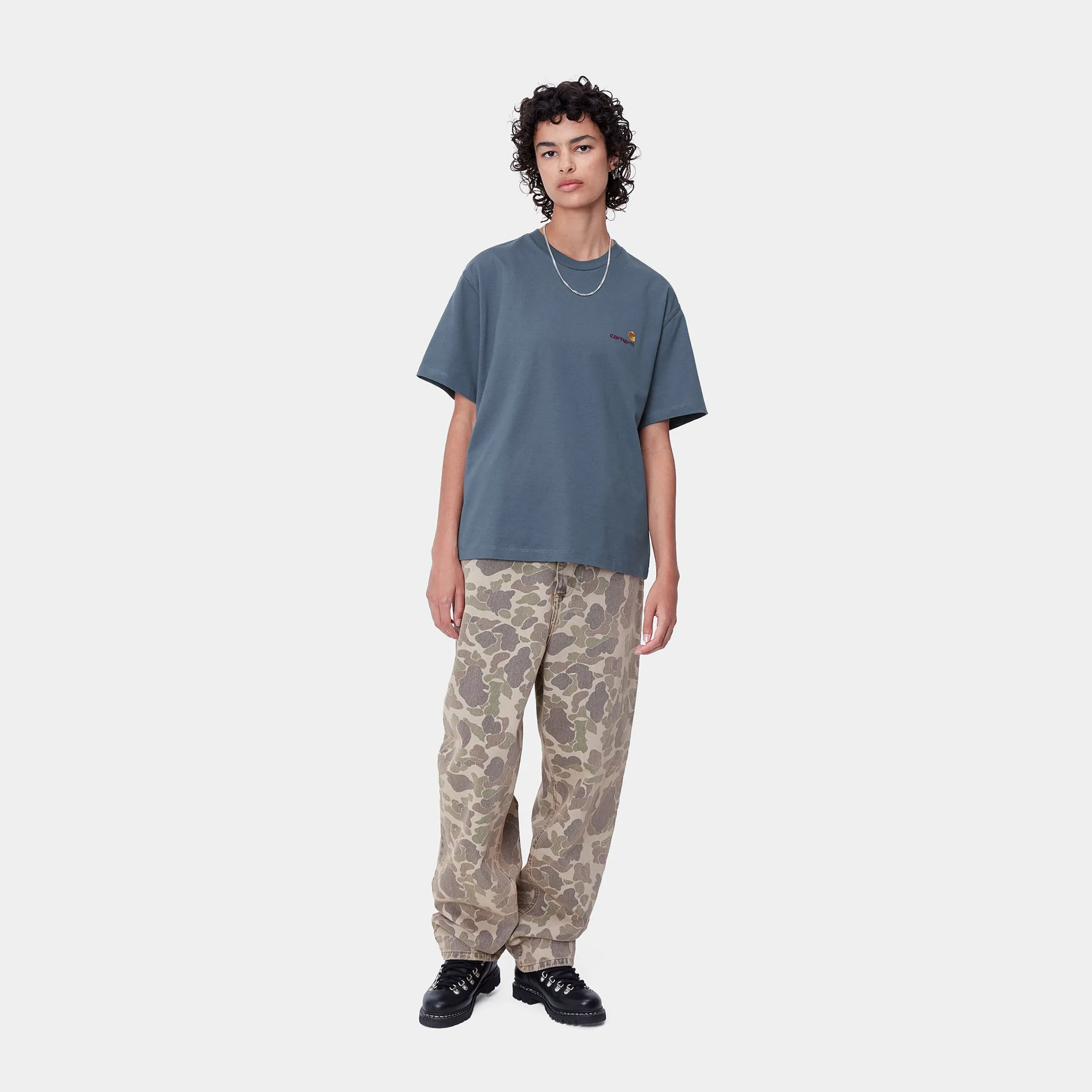 T-Shirts>Carhartt WIP W' S/S American Script T-Shirt Positano