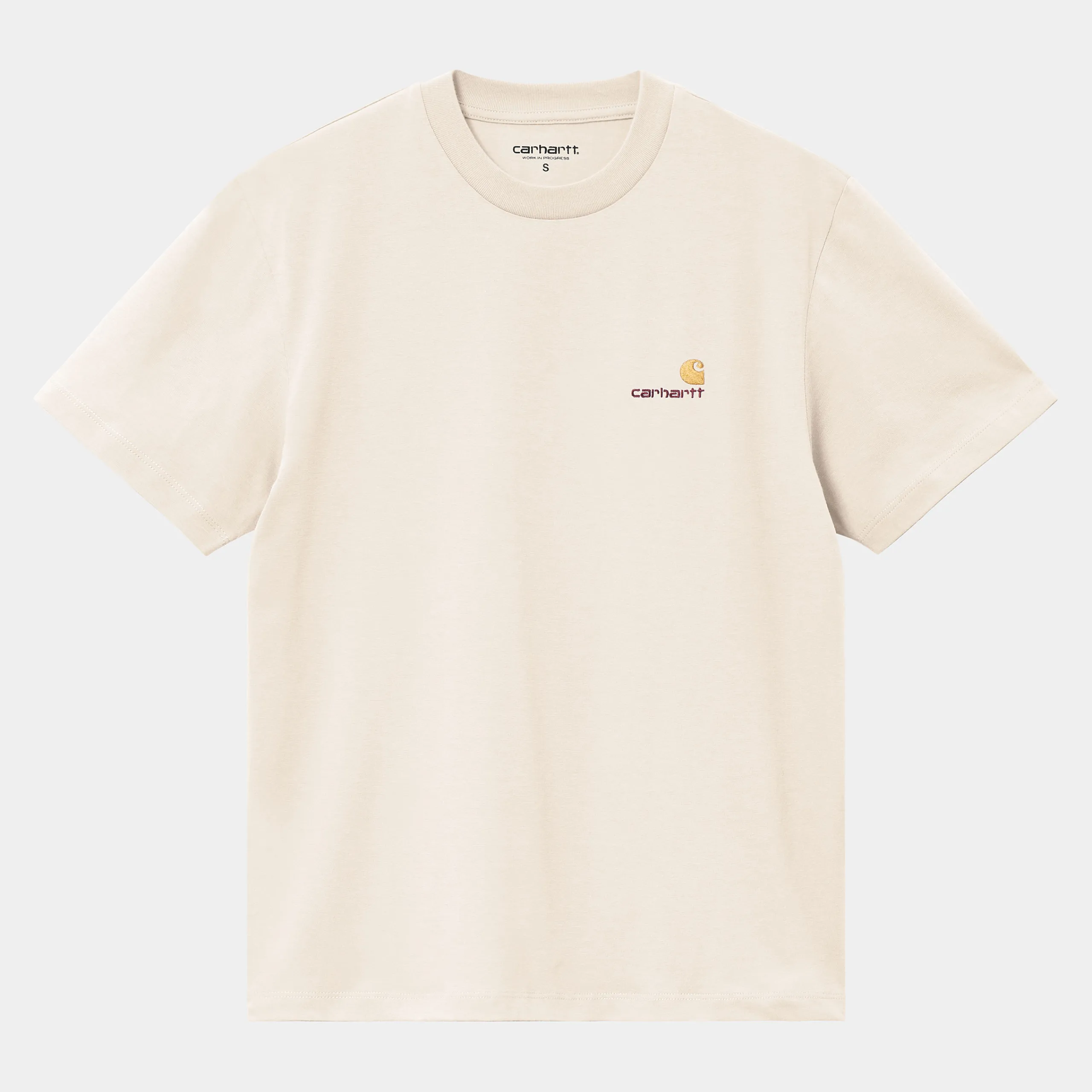T-Shirts>Carhartt WIP W' S/S American Script T-Shirt Moonbeam