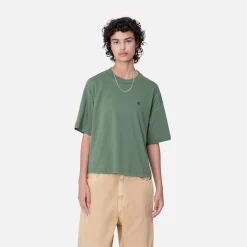 T-Shirts>Carhartt WIP W' S/S Chester T-Shirt Duck Green