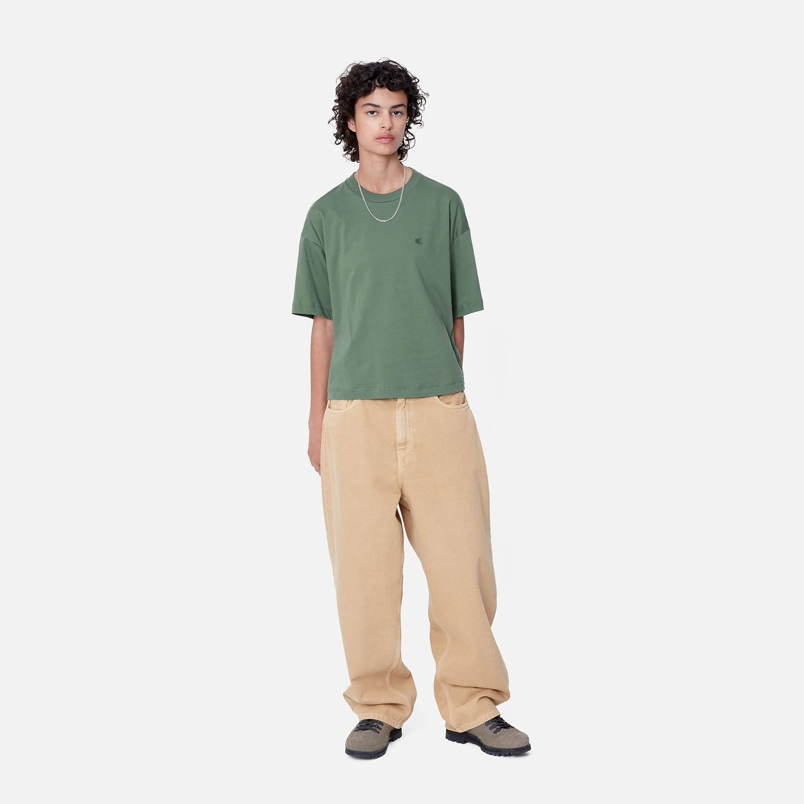 T-Shirts>Carhartt WIP W' S/S Chester T-Shirt Duck Green