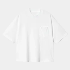 T-Shirts>Carhartt WIP W' S/S Colburn T-Shirt White