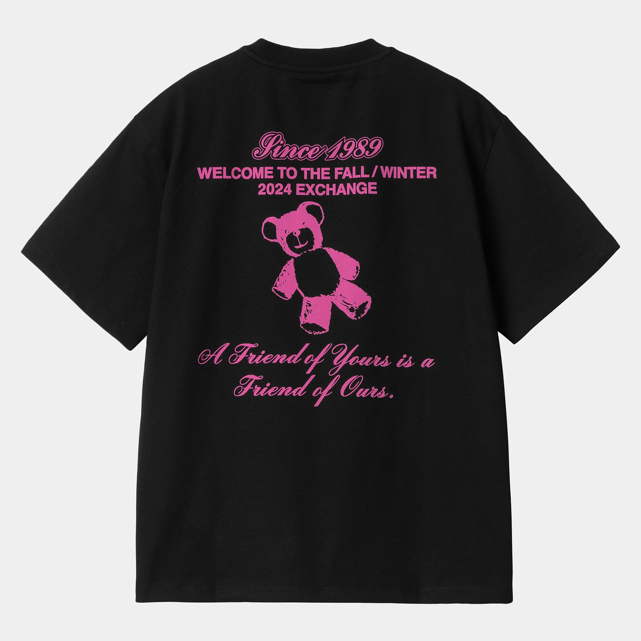 T-Shirts>Carhartt WIP W' S/S Exchange T-Shirt Black / Pink