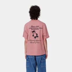 T-Shirts>Carhartt WIP W' S/S Exchange T-Shirt Dusty Rose / Black