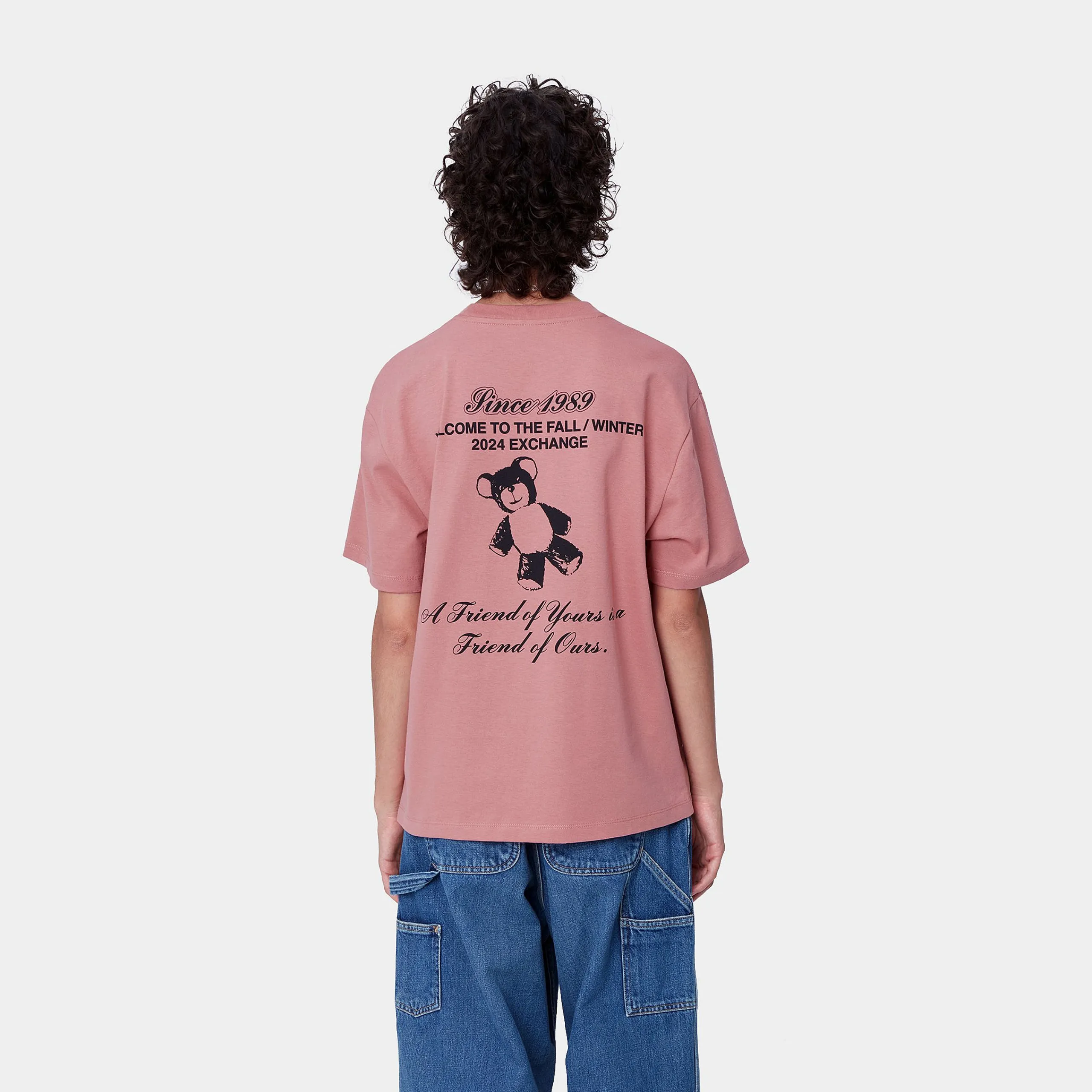 T-Shirts>Carhartt WIP W' S/S Exchange T-Shirt Dusty Rose / Black