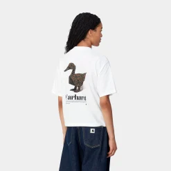 T-Shirts>Carhartt WIP W' S/S Fold Leo T-Shirt White