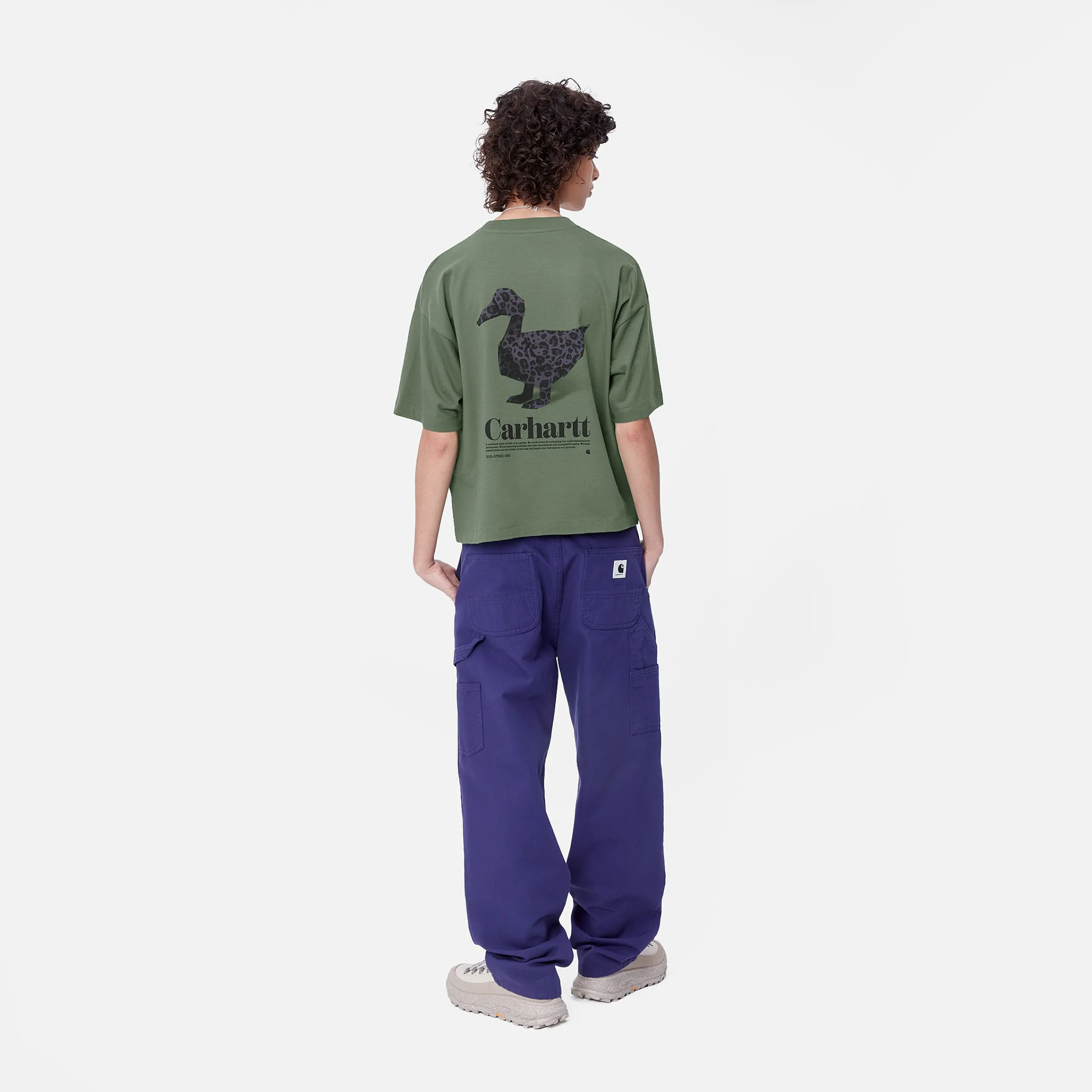 T-Shirts>Carhartt WIP W' S/S Fold Leo T-Shirt Duck Green
