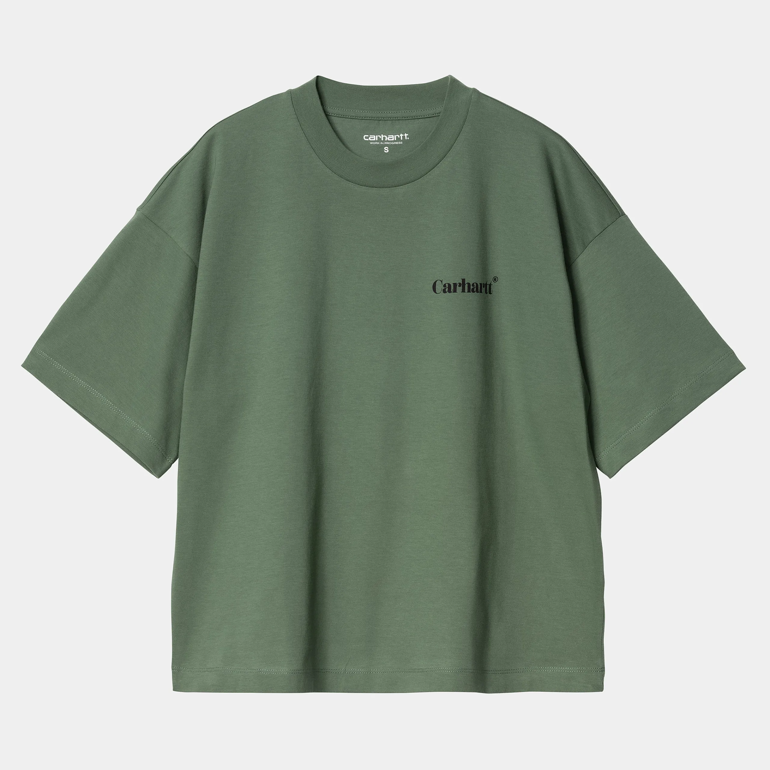 T-Shirts>Carhartt WIP W' S/S Fold Leo T-Shirt Duck Green