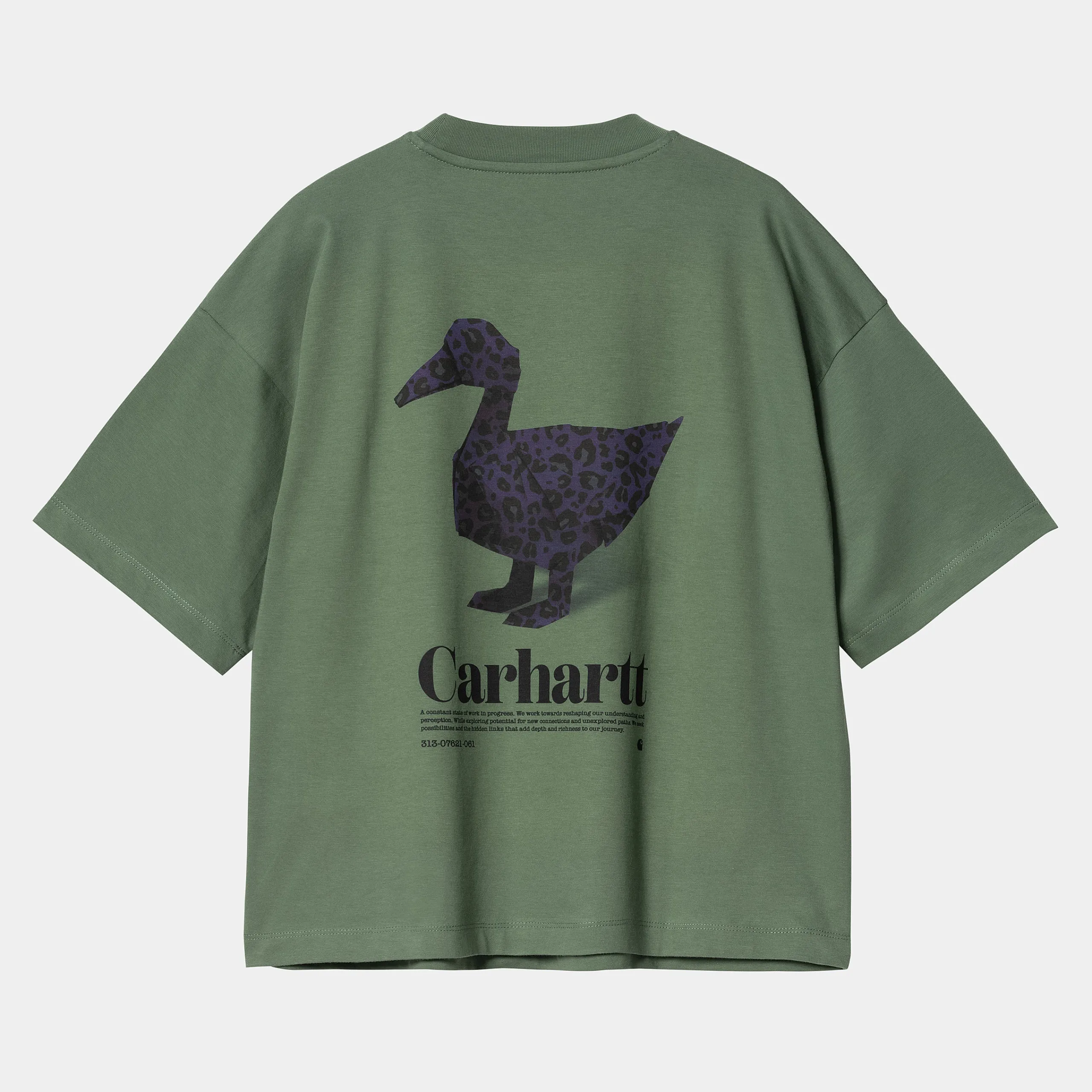 T-Shirts>Carhartt WIP W' S/S Fold Leo T-Shirt Duck Green