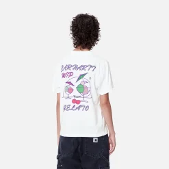 T-Shirts>Carhartt WIP W' S/S Gelato T-Shirt White