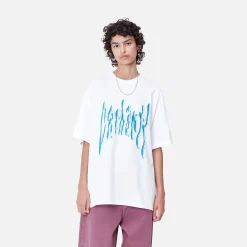 T-Shirts>Carhartt WIP W' S/S Goo T-Shirt White / Blue