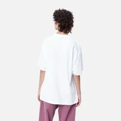 T-Shirts>Carhartt WIP W' S/S Goo T-Shirt White / Blue
