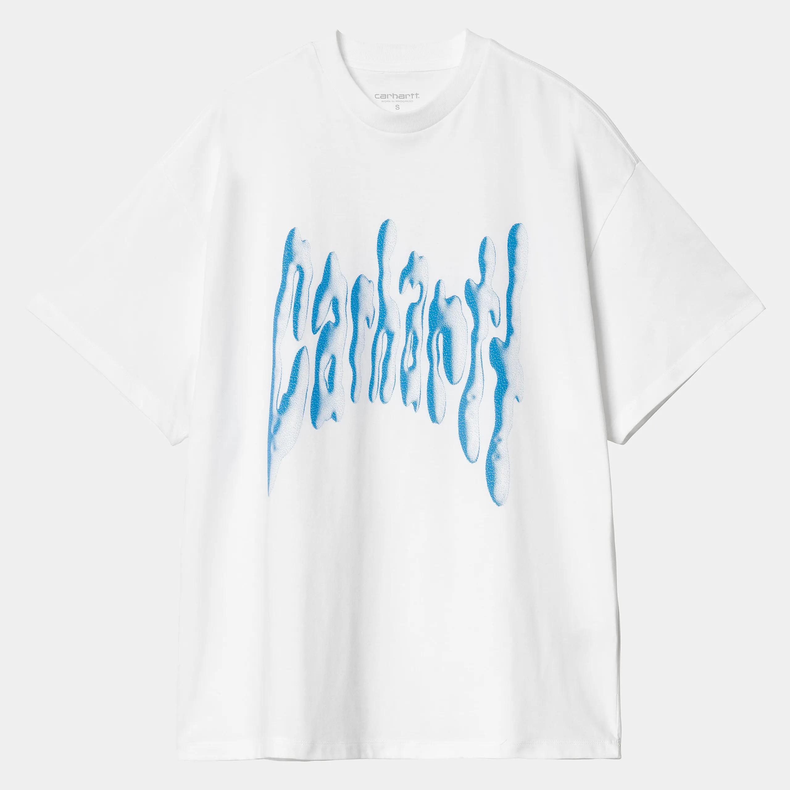 T-Shirts>Carhartt WIP W' S/S Goo T-Shirt White / Blue