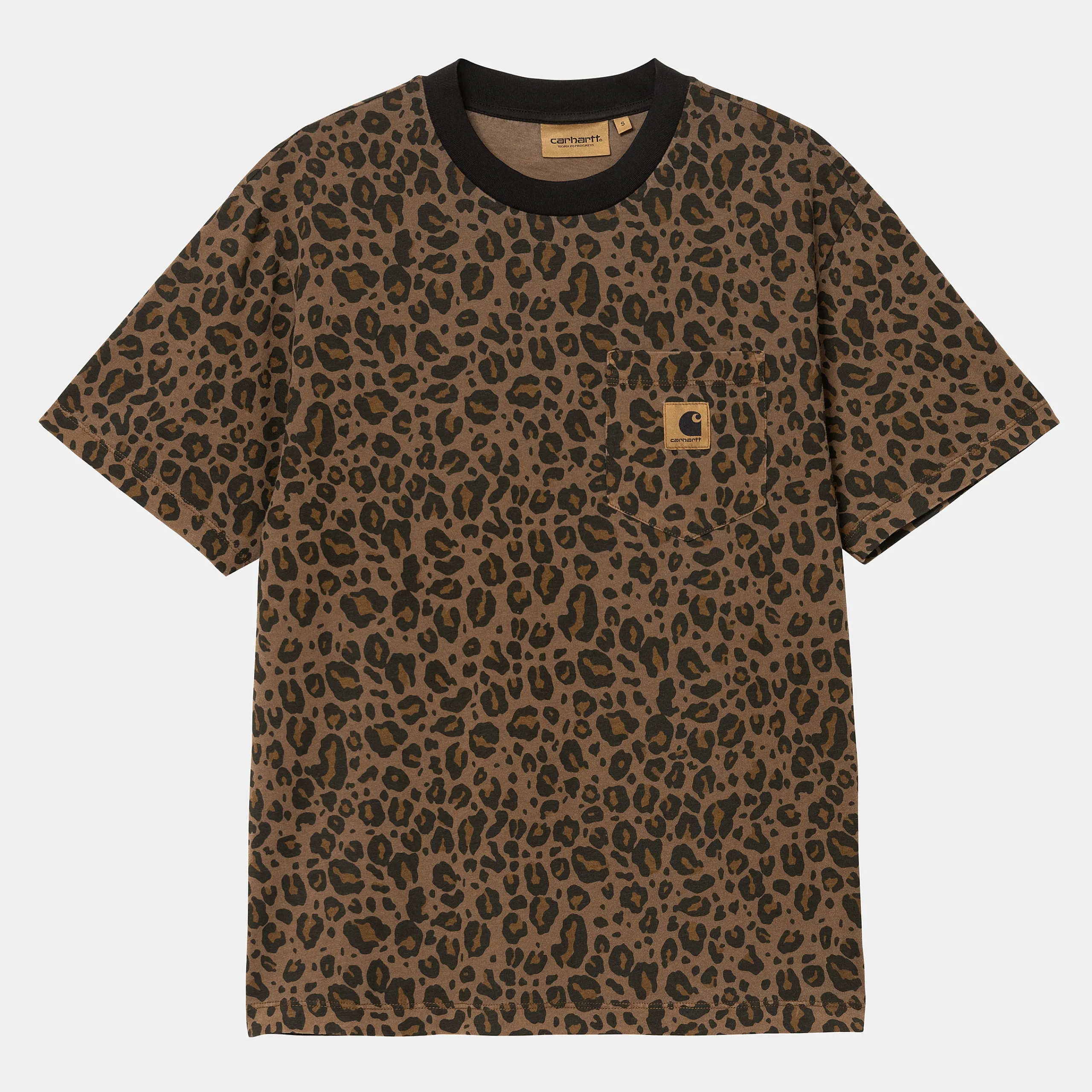 T-Shirts>Carhartt WIP W' S/S Leo Pocket T-Shirt Camo Leo, Tamarind