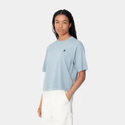T-Shirts>Carhartt WIP W' S/S Nelson T-Shirt Dusty Ice