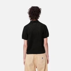 Strick>Carhartt WIP W' S/S Norlina Polo Black