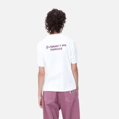 T-Shirts>Carhartt WIP W' S/S Paradise C T-Shirt White