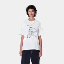 T-Shirts>Carhartt WIP W' S/S Pepe Sad Cowboy T-Shirt White / Black